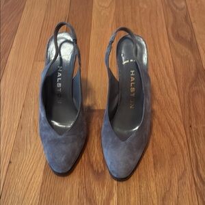 Halston Heritage Women's Gray Slingback Shoes